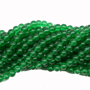 Perles de jade malaisien rondes, perles en vrac pour la fabrication de bracelets, 8 mm, couleur verte naturelle, origine Yiwu, été 2024 - Product Image 4