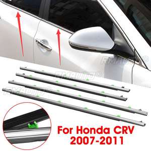 ชุดแต่งขอบกระจกรถยนต์ Autoleader 4 ชิ้น ซีลขอบประตูรถยนต์ สำหรับ Honda CRV ปี 2007 2008 2009 2010 2011 - Product Image 1