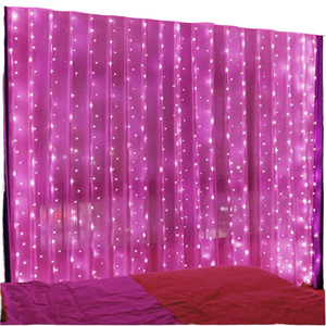 Starlight Waterproof IP65 LED Fairy <strong>Curtain</strong> Lights 8-Mode Memory String Dimmable 2700K Warm White Indoor/Outdoor Home <strong>Christmas</strong> - Product Image 1
