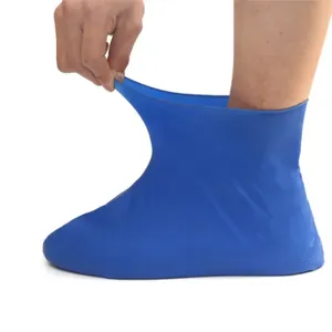 Huyo 1Pair Waterproof Reusable Non-Slip Silicone Shoe <b>Covers</b> & Rain <b>Boots</b> Protector - Product Image 3
