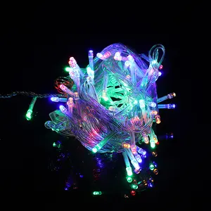 LED Christmas String Lights Outdoor Waterproof Fairy Twinkle Lights Plug In For Outside Tree Classroom Wedding Xmas Decorations