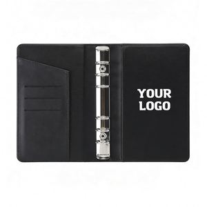 Customized Logo A5 A6 Pu <b>Leather</b> Cover Budget Wallet <b>Binder</b> Planner With Cash Envelopes - Product Image 1