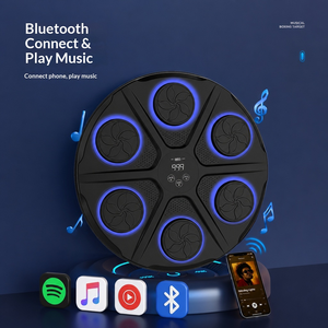 Entraîneur de boxe électronique avec écran LED, suivi des données, synchronisation musicale, cible de boxe, installation sans perçage, tapis de fitness intelligent RGB - Product Image 2