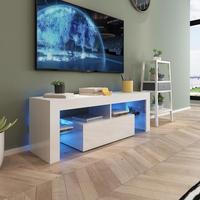 Fabrik Großhandel Hochglanz LED-TV-Schrank einfache kleine Wohnung Lagerung Couch tisch multifunktion alen Speicher TV-Schrank