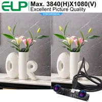 ELP 4MP 1080P Haute Vitesse 60fps 3D VR USB Webcam Sychronisation Double Objectif Aucune Distorsion 120deg Petite Webcam
