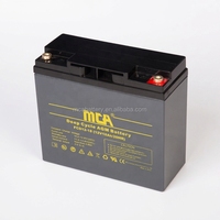 Batterie au plomb-acide gel scellée de haute qualité 12V 18Ah à décharge profonde pour système solaire et UPS, certifiée ROHS