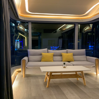 Capsule spatiale préfabriquée de luxe moderne avec meubles Petite maison conteneur portable