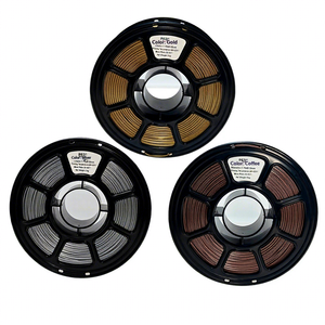 مواد استهلاكية للطباعة ثلاثية الأبعاد، خيوط <span class=keywords><strong>PETG</strong></span> معدنية عالمية ذهبية وفضية وبنية بقطر <span class=keywords><strong>1</strong></span>.75 مم لطابعات FDM ثلاثية الأبعاد، بكرة خيوط <span class=keywords><strong>1</strong></span> كجم - Product Image 5