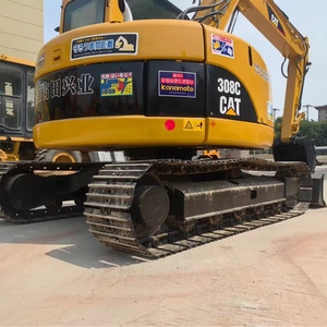 Mini-excavatrice sur chenilles d'occasion CAT 308C d'origine japonaise, 8040 kg, moteur Mitsubishi 4M40E1, faible nombre d'heures, godet de 0,28 m³, petite pelle. - Product Image 1