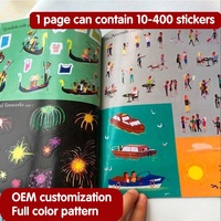 Autocollant en couleur réutilisable pour enfant et fille, impression personnalisée de livre
