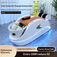 Chaise de massage électrique intelligente au design moderne et épuré B101 pour salon de coiffure, thérapie thaïlandaise de la tête, avec bassin en céramique réglable
