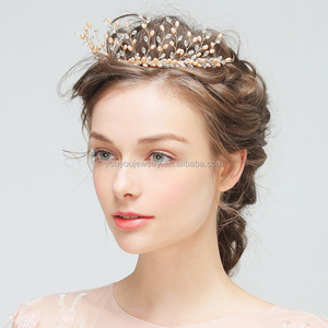 Mariage Demoiselle D'honneur Perle Cheveux Accessoires <span class=keywords><strong>Coiffure</strong></span> À La Main De <span class=keywords><strong>Mariée</strong></span> Princesse Tiara <span class=keywords><strong>Couronne</strong></span> - Product Image 4
