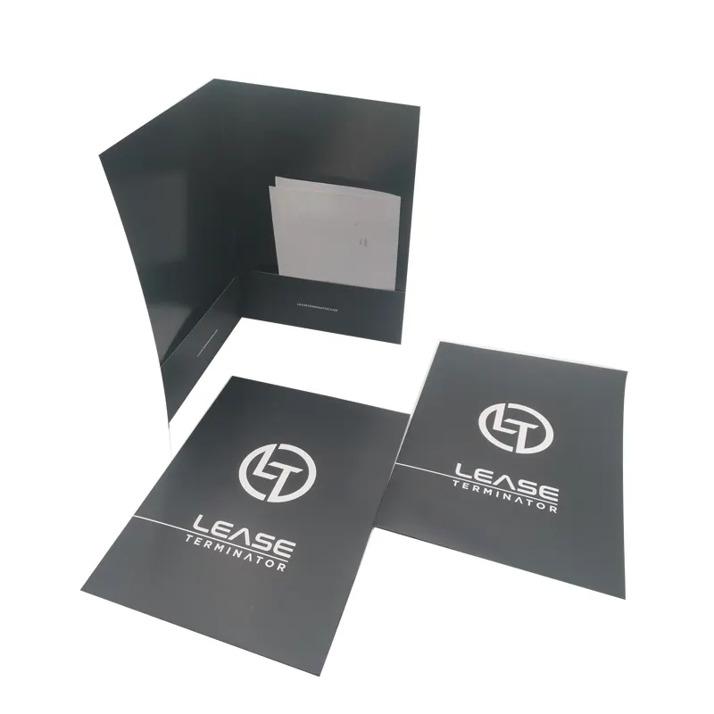 China factory Printing A4 A5 Paper/Document Presentation File Folders Custom Logo for File and Business Folders with Pockets