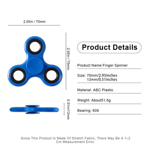 Promotional Custom Logo Fidget Spinner Stress Relief Toy Spinner <strong>Small</strong> <strong>Gift</strong> Advertising <strong>Gift</strong> for Wholesale - Product Image 2