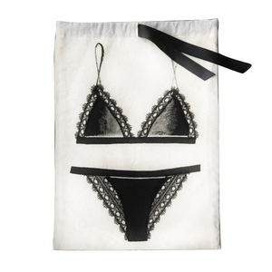 Top con cordón bolsas <span class=keywords><strong>de</strong></span> ropa <span class=keywords><strong>de</strong></span> algodón natural con la impresión <span class=keywords><strong>de</strong></span> <span class=keywords><strong>seda</strong></span> - Product Image 5