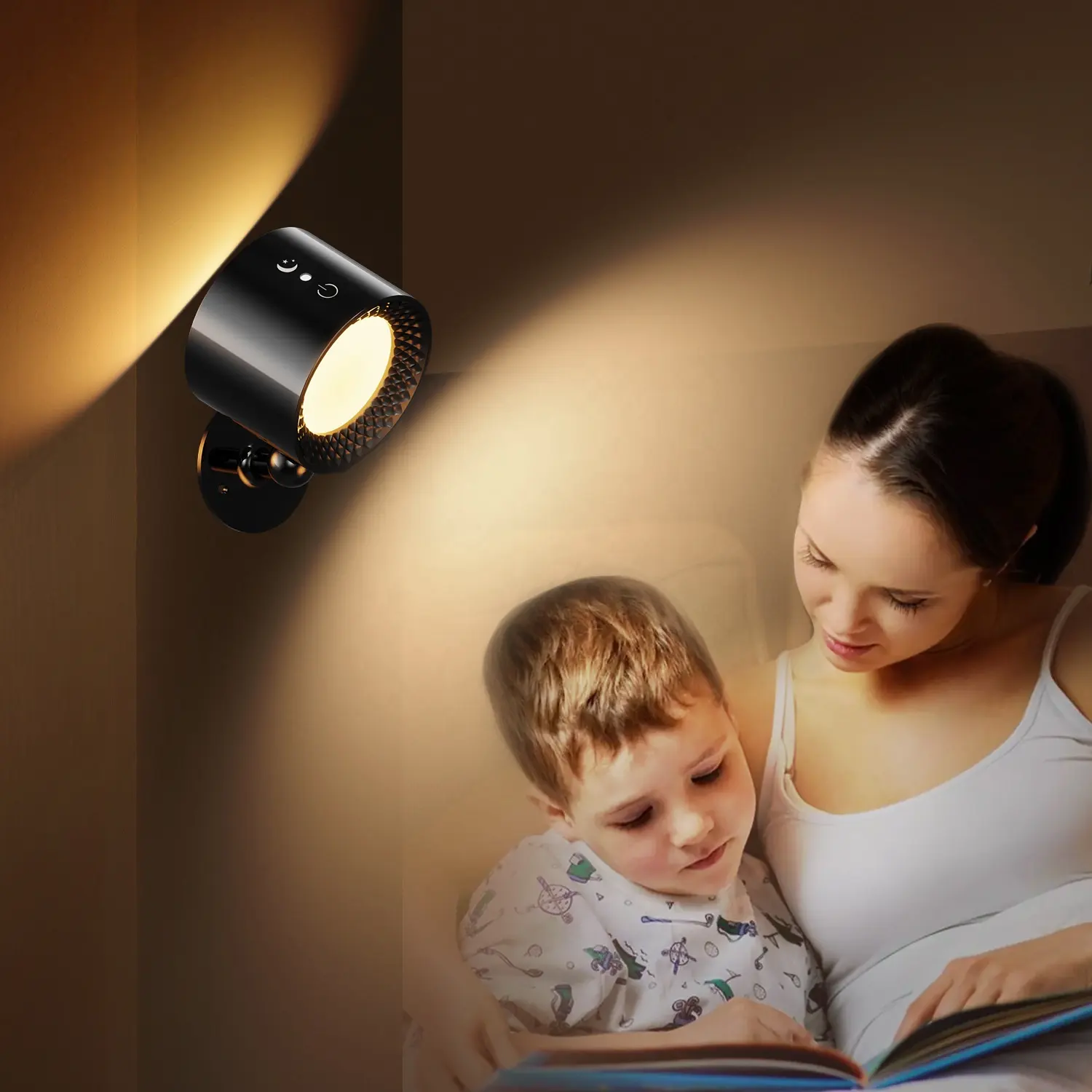 Battery Operated Wireless Ambient Lighting Smart Rechargeable led ceiling Remote Touch Control Dimming CCT Wall Light