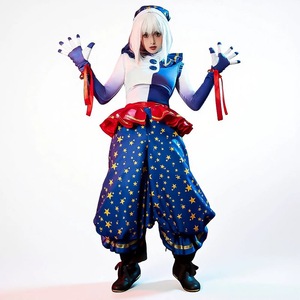Traje de Cosplay de Payaso Echo con Estampado de Spandex para Disfraz de Halloween, Conjunto Completo con Pantalones - Product Image 5