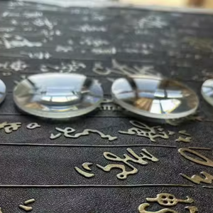 10 배 확대 렌즈 60mm 직경 광학 유리 단일 볼록 및 이중 볼록 물리 실험 학습 도구 플랫 패턴 - Product Image 3