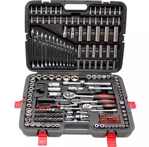 Set di 215 Pezzi di Chiavi a Bussola Professionali da 1/4\", 3/8\" e 1/<span class=keywords><strong>2</strong></span>\" per Meccanici in Officina e Garage - Product Image 1