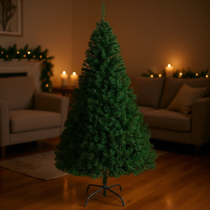 Árbol de Navidad Premium de Abeto con Bisagras de 5.5 Pies, Soporte de Metal Sólido, Decoración Navideña Artificial para Interiores, Ligero y Fácil de Instalar - Product Image 2