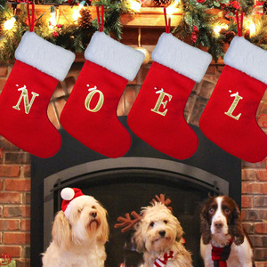 Sac cadeau pendentif <span class=keywords><strong>de</strong></span> <span class=keywords><strong>Noël</strong></span> le plus populaire A-Z le nom <span class=keywords><strong>de</strong></span> famille initiale brodée tricot vert bas <span class=keywords><strong>de</strong></span> <span class=keywords><strong>Noël</strong></span> - Product Image 3