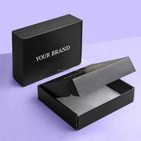 Boîte d'expédition postale en carton ondulé personnalisée avec logo pour l'e-commerce, emballage pour vêtements
