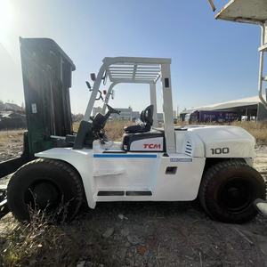 中古<span class=keywords><strong>TCM</strong></span> FD100 10トンミニフォークリフト、エンジンポンプ＆モーター搭載-日本製低稼働時間、テスト済み認定済み、上海中国ヤード在庫あり - Product Image 3