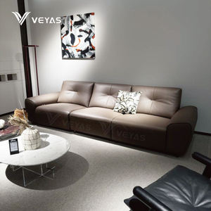 Sofá Reclinable Eléctrico de Tres Plazas, Cuero Genuino, Diseño Ergonómico, Control Remoto, Ecológico, Moderno para Sala de Estar - Product Image 1