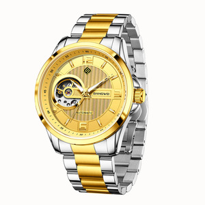 Reloj automático LIGE para hombre, caja y correa de acero inoxidable, resistente al agua, 30 bar, movimiento japonés - Product Image 1