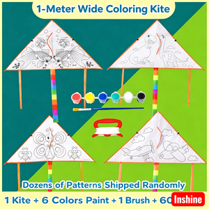 Kit de fabrication de cerfs-volants pour enfants - Peintures sûres et non toxiques, tous les outils inclus, idéal pour les jeux en plein air et le développement des compétences - Product Image 5