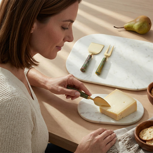 Resin Handle <b>Cheese</b> <b>Knife</b> <b>Set</b> with Stainless Steel Blades Durable Dishwasher & Oven Safe Food Safe <b>Cheese</b> Tools - Product Image 1