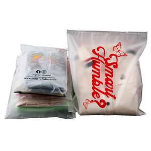 Bolsa de Plástico Transparente con Cierre Hermético y Logotipo Personalizado, Bolsa con Cierre para Camisetas y <span class=keywords><strong>Ropa</strong></span> - Product Image 1
