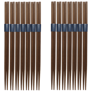 Korean Japanese Sushi Onetime Use <strong>Chopstick</strong> <strong>Disposable</strong> <strong>Bamboo</strong> Dark Paper Band Custom <strong>Chopsticks</strong> End Tips - Product Image 1