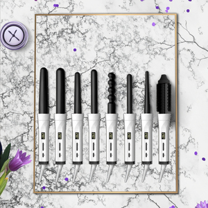 Bộ uốn tóc đa năng 8 trong 1 chuyên nghiệp, đầu uốn thay thế được, chất liệu gốm, đạt chuẩn ROHS - Product Image 1