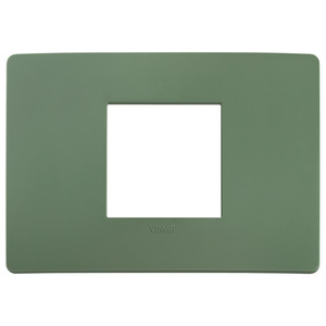 Vimar Plana Up 2M Piastra Centrale Opaca Verde Salvia 9.7x16.5cm - Product Image 1