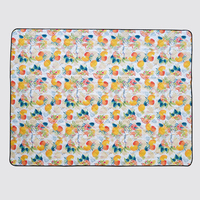 Ensemble de tapis de pique-nique de luxe personnalisé en tissu Oxford recyclé, 3 couches, 190T/210T, imperméable, pliable, rangement facile, pour l'extérieur, toutes saisons