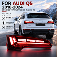 Pour Audi Q5 80A FY 2018-2024 : Ensemble de feux arrière LED avec clignotants dynamiques à défilement, style restylé, kit de feux arrière pour mise à niveau de véhicule