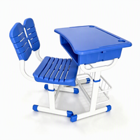 Ensemble bureau et chaise pour étudiants réglables en hauteur, mobilier ergonomique pour salle de classe, pour la maison, l'étude et les centres de formation