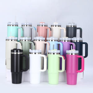 Mug de voyage isotherme 40 oz anti-fuite avec poignée, gobelet isotherme sous vide en acier inoxydable, coloré <span class=keywords><strong>pour</strong></span> l'extérieur, revente et vente en gros - Product Image 1