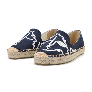 Nouvelles Espadrilles Plates Brodéées pour Femmes, Style Tendance, Haute Qualité, Durables, à Talon Haut, Fermeture Facile à Enfiler, OEM ODM - Product Image 6