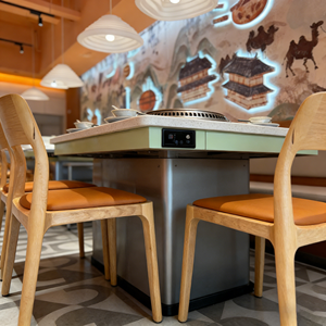 Tavolo da Pranzo per Hot Pot Senza Fumo con Purificatore d'Aria, Dimensioni e Materiali Personalizzabili - Product Image 2