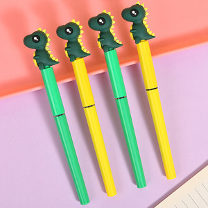 Stylo à bille rechargeable en gros, à séchage rapide, motif dessin animé créatif, stylo roller mignon dinosaure pour étudiants, stylo de signature - Product Image 2