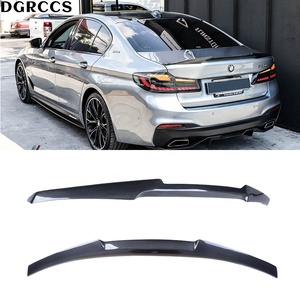 Alerón Trasero de Fibra de Carbono Pulido para Serie 5 G30 G38 y M5 F90 2016-2023, Instalación con Cinta Adhesiva - Product Image 1