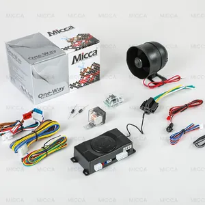 Sistema de alarme automotivo ke700 + micca, sistema de atualização original com transmissor keb-fob e controle remoto adicional, alarma integrada oem