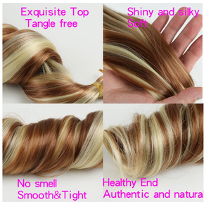 Extensiones de Cabello Sintético para Trenzas Francesas, 22 Pulgadas, Rizos Sueltos, Trenzas Onduladas, Ombre, Cabello Rizado Español Suave - Product Image 5