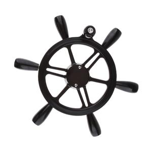 Vintage antico 380mm Dia 3/4 rastremato nave/barca ruota con 6 raggi pomello parti e accessori - Product Image 5