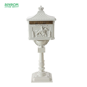 2022 European Style Free Standing Cast Aluminium Residential Mailbox for Garden