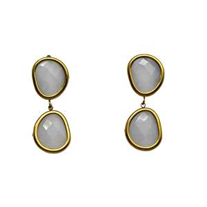 Fashion Drop <b>Earrings</b> 316L Stainless Steel PVD Gold Plating Sustainable Resistant - Product Image 1