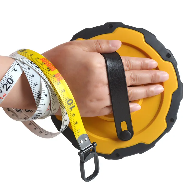 BTE High Soft Quality Tape Measure 30 Meter Fully Enclosed Waterproof Fiberglass 20m 30m 50m Leather Tape Measure Heart