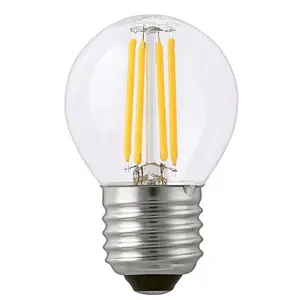 Led Edison ampulleri G45 Filament ampul ucuz plastik G45 ampul 1W Led E27 B22 220V 120V Edison G45 Retro ışık